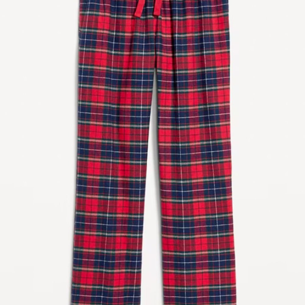 Mid-Rise Women's Tartan Flannel Pajama Pants 2X - Red Sox, Patriots NWT - Picture 2 of 4